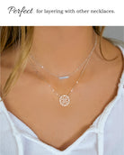 STERLING SILVER MEDALLION NECKLACE